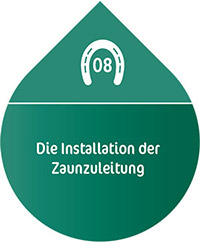 Die Installation der Zaunzuleitung