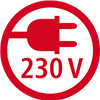Symbol für Spannungsversorgung 230 Volt