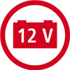 Symbol für Spannungsversorgung 12 Volt oder 12 Volt Solar
