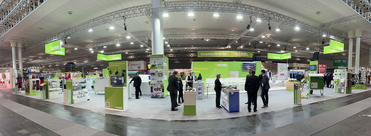 Messestand von Kerbl auf der EuroTier 2022