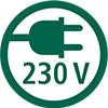 Piktogramm für 230 V Weidezaungeräte