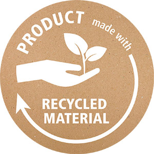 Piktogramm für recyceltes Material