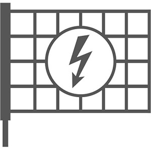Grafik für elektrifizierbares Geflügelnetz