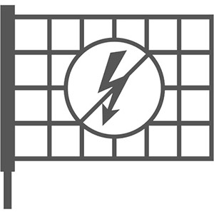 Grafik für nicht elektrifizierbares Geflügelnetz