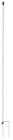 Ersatzpfahl 90 cm weiß